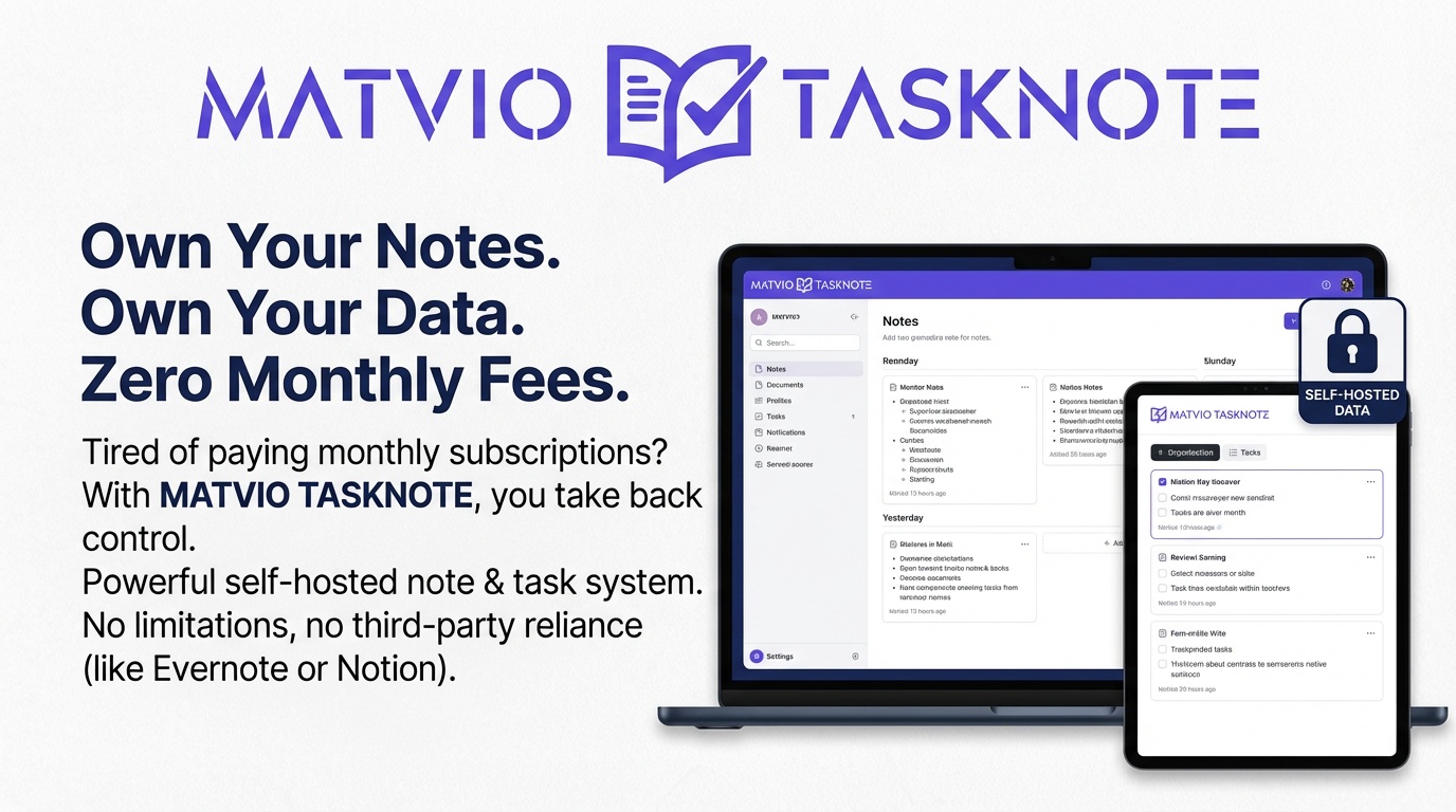TaskNote — AI-enabled self-hosted notes app